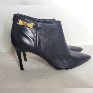 Kate Spade Leather Side Zip Booties SZ 9.5